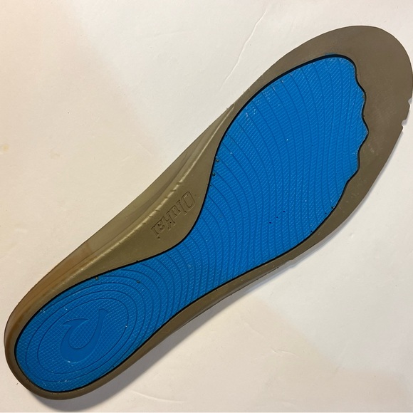 Olukai Lae'ahi Li 'Ili Men's Marbled Gray Leather Lace Up Sneakers Shoes US 10,5 - Picture 7 of 16